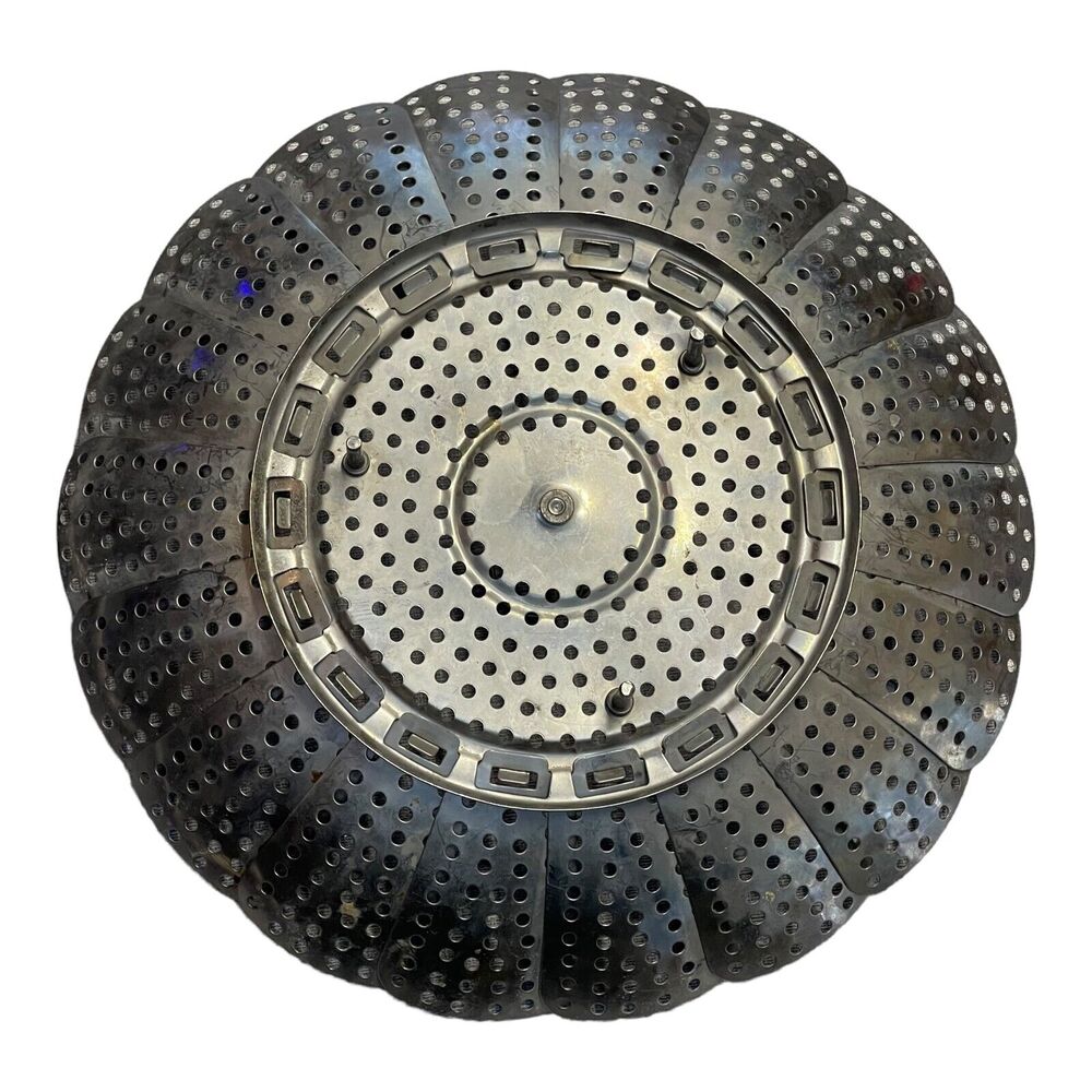 Vintage Foldable Stainless Steel Cooking Food Strainer Steamer Basket - Picture 5 of 6